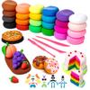 Ultra-Lightweight Clay Set with 24 Colors, DIY Toy and Tools Included, Birthday Gift for Boys and Girls, Ages 6 and Up