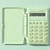 Mini Calculator Flip Cover 8 Digits Big Buttons Large LCD Display Battery Operated Portable Student Finance Desktop Calculator Office Supplies