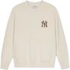 New MLB MONOGRAM New York Yankees Sweatshirt Unisex Dark Cream 3AMTM1044-50CRD