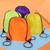 Nylon Shopping Bag Shoulder Bag Gym Sports Backpack Simple Drawstring Backpack Travel