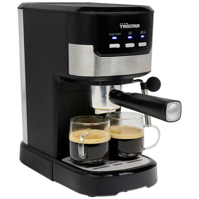 Tristar CM-2278 Machine À Expresso Noir, Acier Inoxydable 1100 W
