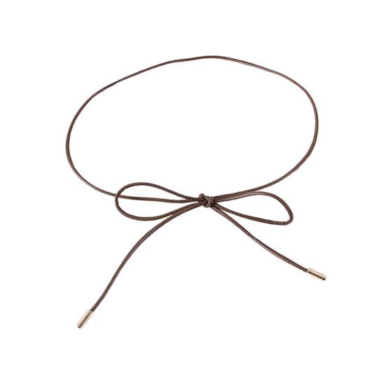 Imitation Leather Belt Lace-up Decorative Waistband Dress Shirt Tops Belt Versatile Fashion Accessory