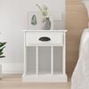 VidaXL White Bedside Table 43x36x50 Cm 816344