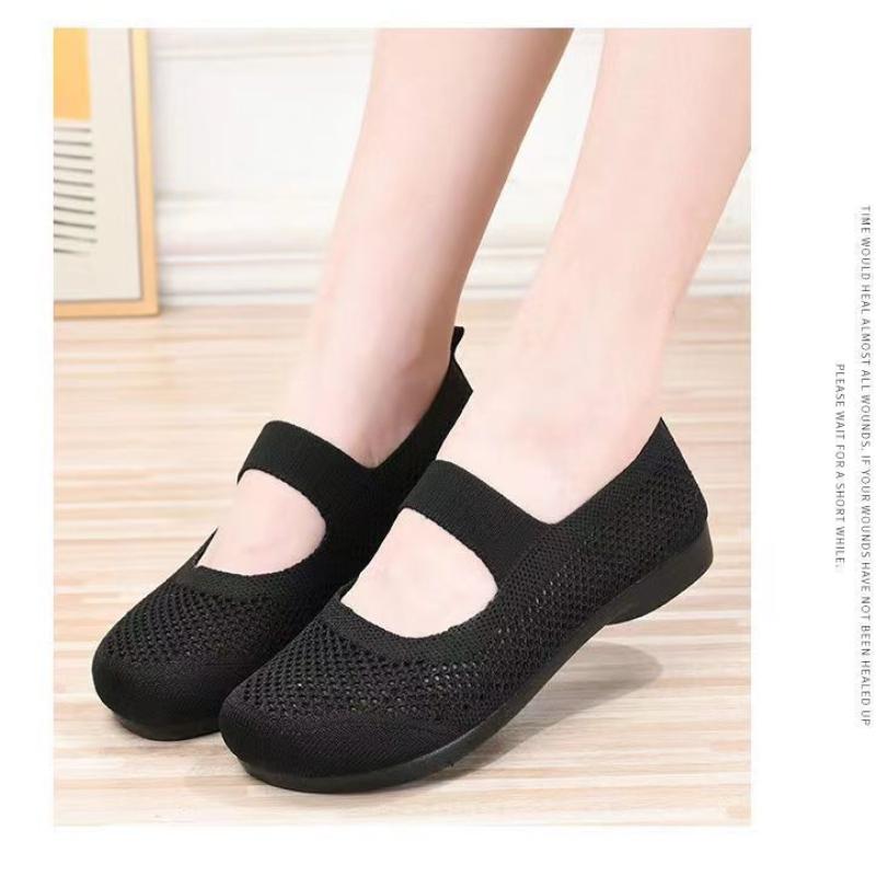Shoes Women's Spring New Women's Flat Shoes, Casual Socks, Mesh Shoes, Soft Sole Sports Women's Shoes