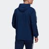 Adidas Side Stripe Color Block Logo Print Soccer Hooded Jacket Men Jacket Navy-Blue GP4962