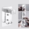 Strong Adhesive 90° Aluminum Wall Gel Mounted Shower Head Holder Adjustable Bathroom Accessories Stand Bracket MYY