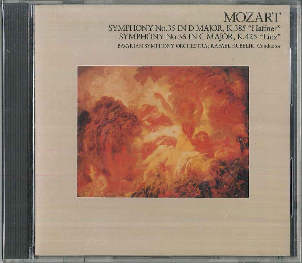 CD WOLFGANG AMADEUS MOZART, RAFAEL KUB - Symphony No.35 Haffner / Symphony N FDCA314 CBS SONY 1985 Japan Classical Used