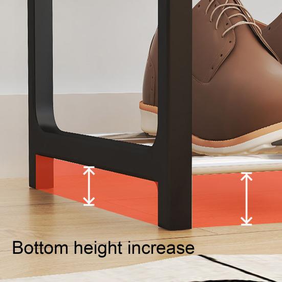 4-Tier Shoe Rack Versatile Storage Organizer Large Capacity Sturdy Construction Simple Installation Entryway Bedroom Shoe