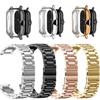 Bracelet Protective Case For Amazfit Bip 3 5 /Bip Pro 3/GTS 3 4 Strap Touch Screen Cases For Amazfit GTS 2/2 Mini Stainless Steel Band