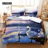 Swan Bedding Set Duvet Cover Set 3d Bedding Digital Printing Bed Linen Queen Size Bedding Set Fashion Design
