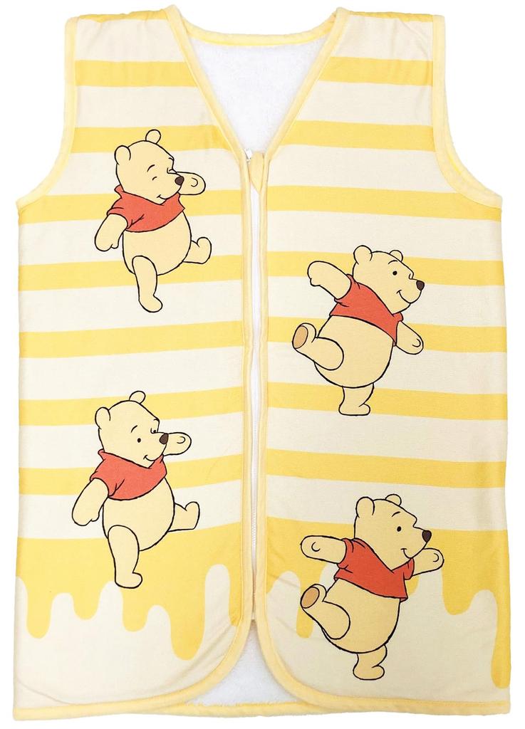 Morishita Sleeper Wearable Blanket Winnie the Pooh Yellow 50x70cm Kids Adult Pajamas Disney Character Goods 4621255 [MORIPiLO]