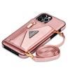 Zipper Crossbody Wallet for IPhone 16 15 14 13 12 Mini 11 XR XS Pro Max 8 Plus Case with Card Holder Lanyard StrapLeather Cover