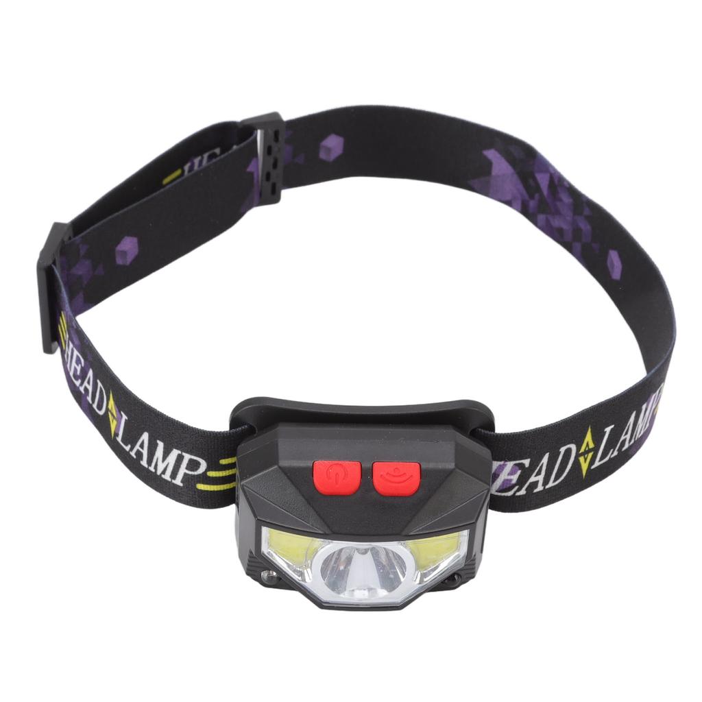 LED Outdoor Headlamp ABS Mini Multifunction USB Charging COB Sensor Head Flashlight
