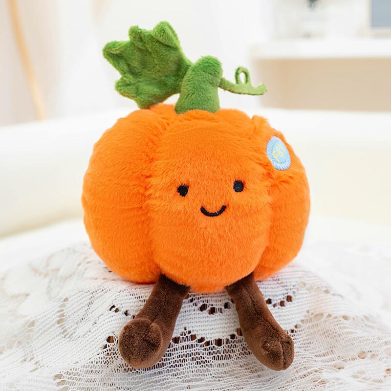 Pumpkin Mushroom Carrot Eggplant Corn Lotus Root Vegetable Plush Pendant Toy