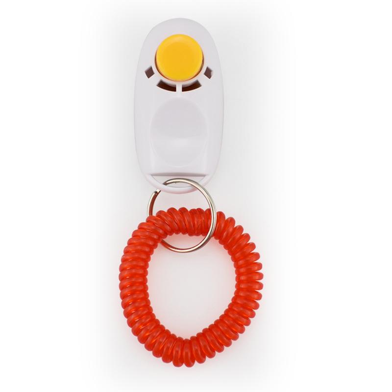 Dog Training Whistle Clicker Wrist Strap Dogs Training Tools Portable Dog Clicker Toys Pet Training Clicker Pet Supplies