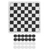 Draughts Collapsible Checkers Set Folding Chessboard Checkers for Kids Children Adults