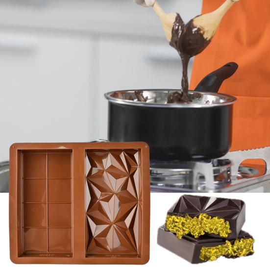 Silicone Chocolate Mold Deep Bar Thick Praline Sweets Cake Mold for Chocolates Resin