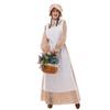 Women’s Prairie Pioneer Girl Kansas Girl Dorothy Tudor Peasant Costume Barmaid Victorian Outfit
