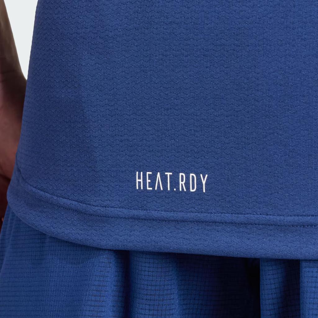 Adidas Tennis Freelift Solid Color Breathable Cool Dry Tennis Sports Short Sleeve Regular T-Shirt Men Tops Deep-Blue IY9454