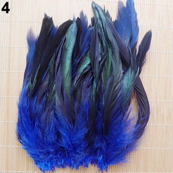 50Pcs 13-20cm Natural Cock Rooster Tail Feathers for DIY Clothes Decor