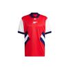 Icons Retro Series Arsenal Spliced Logo Print Short Sleeve Football Shirt Men Tops Light-Crimson HT7151