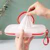 Portable Baby Wipes Dispenser Reusable Holder Heart Shaped Lid Compact Large Capacity Tissue Box Cover Modern Style Boxes