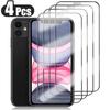 4PCS Full Cover Tempered Glass For iPhone 11 12 13 14 15 16 17 Pro XS MAX XR Glass Screen Protector For iPhone X 6 7 8 Plus Protective Glass