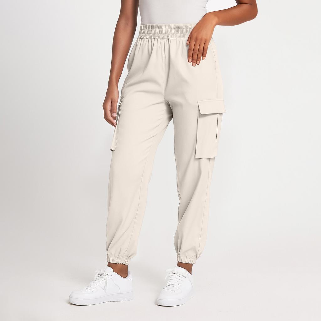 Women's Solid Color Sweatpants, Loose Casual Leggings