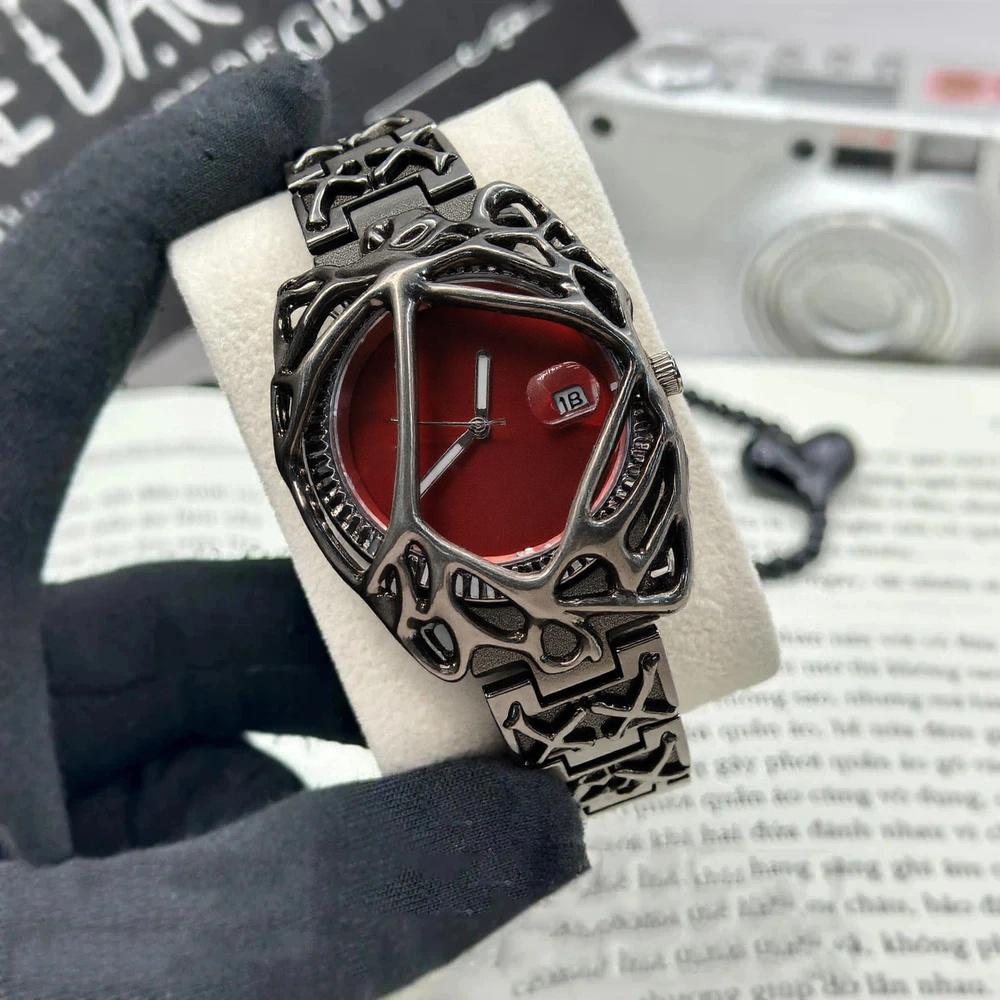 All Silver Unique Style Personalize Quartz Watch Men AAA High Quality Alabaster Fashion Unisex Hot Sell Unique Creative Clock