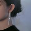 Thin And Long Ear Chain Earrings Female Style Tassel Hollow Star Moon Earth Line Trend