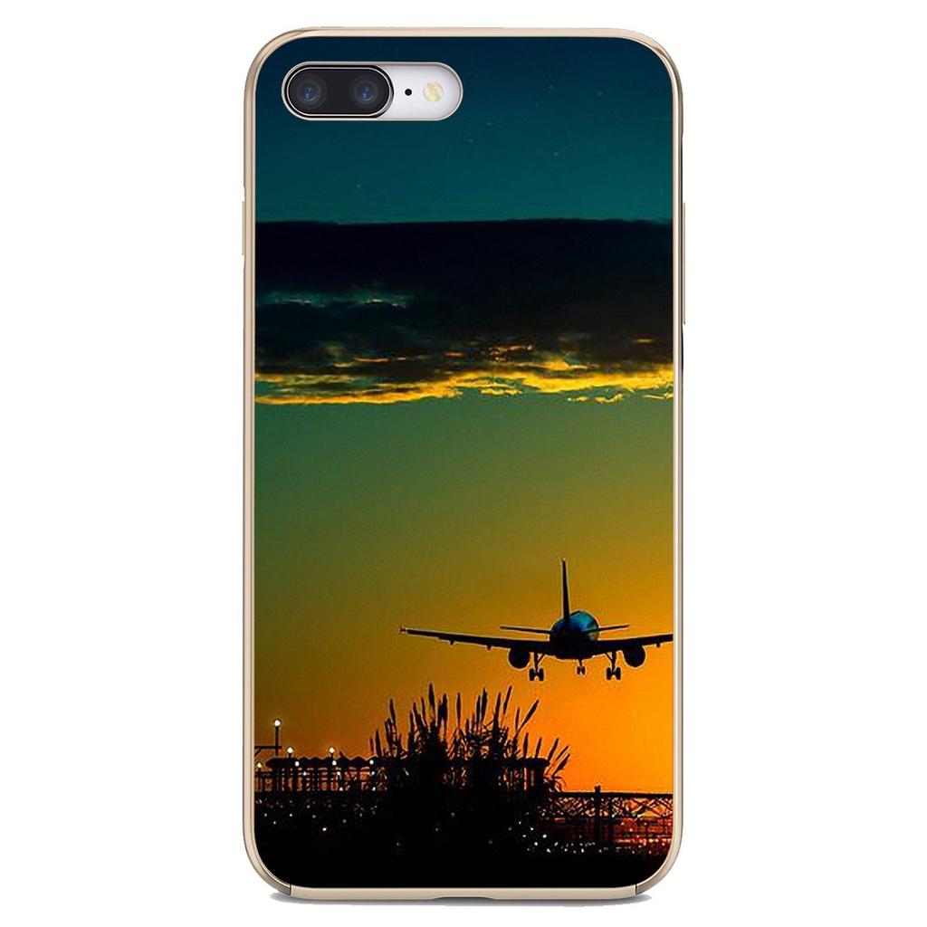 TPU Shell Covers For Oppo Realme 6 7 7i 6i C3 For Xiaomi Poco F3 F2 M3 Pro HTC U11 U12 Plus Plane With Sunset Glow Theme Poster