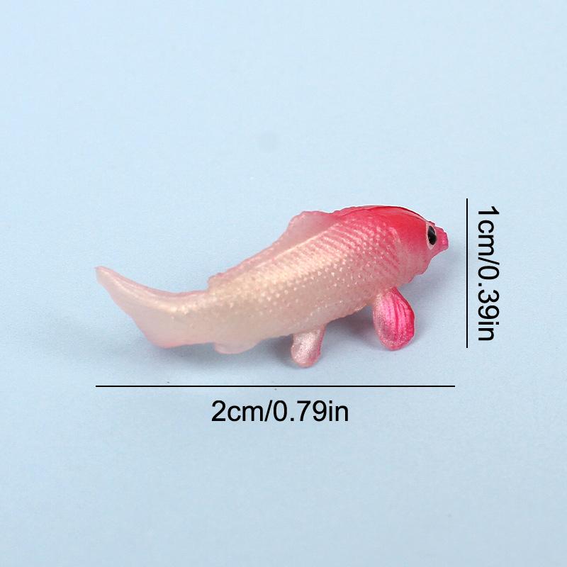 Mini Fish Model Mini Fish Carp Simulation Animal Children'S Toys Diy Decorative Goldfish Figurines Home Decor