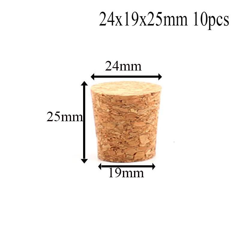 5/100pc Tops DIA 8mm To 58mm Wooden Cork Lab Test Tube Stopper Kettle Pudding Bottle Cork Cap Burette Tube Wood Plug Cork Stopper