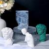 DIY David Head Silicone Candle Mold Nordic Figure Sculpture Epoxy Resin Soap Chocolate Ice Cube Mold Candle Making Home Decor