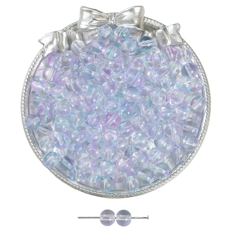 2000Pcs Crystal Glass Beads Jelly Bubble Loose Spacer Beads for DIY Necklace Bracelet Jewelry Making