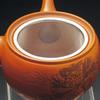 Teapot with Poipoi Mesh and Tea Made In Japan J-kitchens Tokoname-yaki Strainer, 350cc,