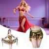 Belly Dance Waist Chain Sequins Hip Scarves Double Tier Waist Tassel Dance Practice Dress Accessories for Latin Dance Belly Dance Performances