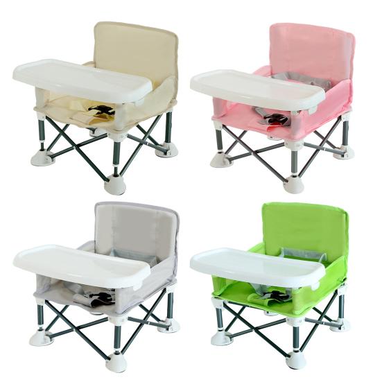 Baby Outdoor Beach Chair with Non-Slip Pads High Stability Strong Load-bearing Portable Compact Folding Chair Kids Infant Dinner Table