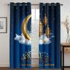 Muslim Ramadan Festival Window Curtains Living Room Home Decor Children's Bedroom Window Treatments Kitchen Drapes
