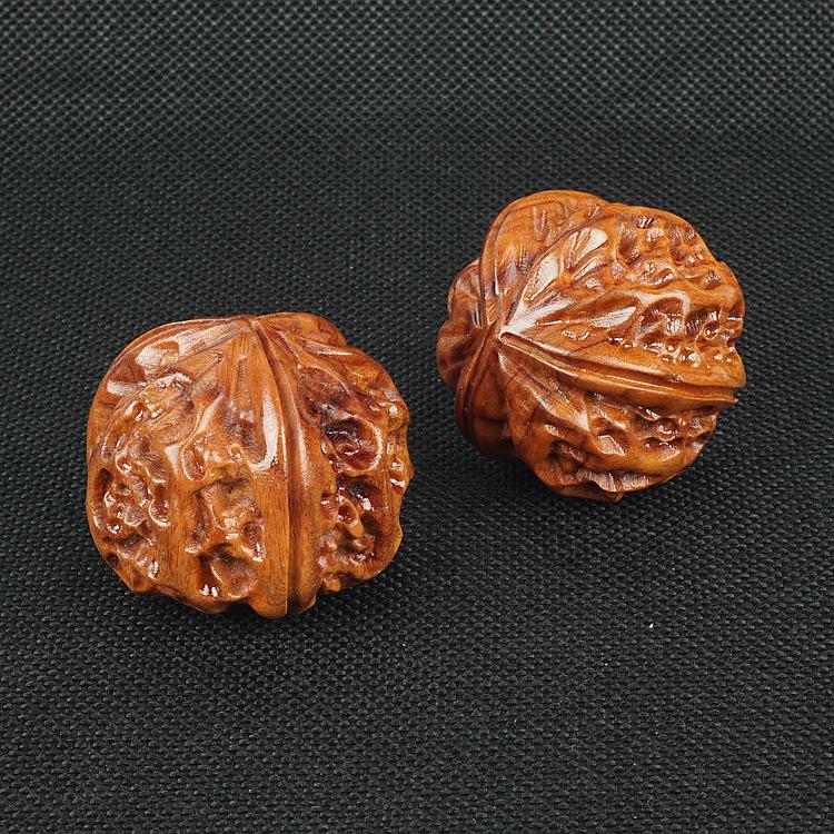 White Rosewood Walnut Massage Fitness Handball