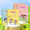 4Pcs Writing Exercise Book for Children Ages 3-10 Handwriting Workbook Kit with Letters Numbers Math Paintings English Groove Practice Copybook