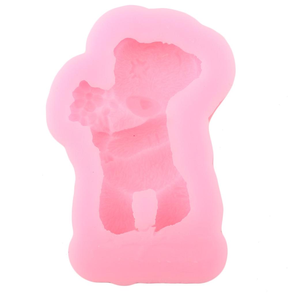 Bear Silicone Mold Cake Border Fondant Molds  Cake Decorating Tools Candy Clay Chocolate Gumpaste Mould
