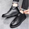 Fashion Autumn Winter Platform Velvet High-top Sneakers Men Designer Soft-soled Cow Leather Shoes Male Fashion Causal Men's Shoes Boots
