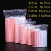 100pcs/pack Plastic Zipper Small Storage Clear Transparent Reclosable Poly Bags