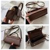 Ins-style High-end Westernized Women's Shoulder Bag Trendy Fashion Retro Portable Small Square Bag with Texture Versatile Small Cross-body Bags