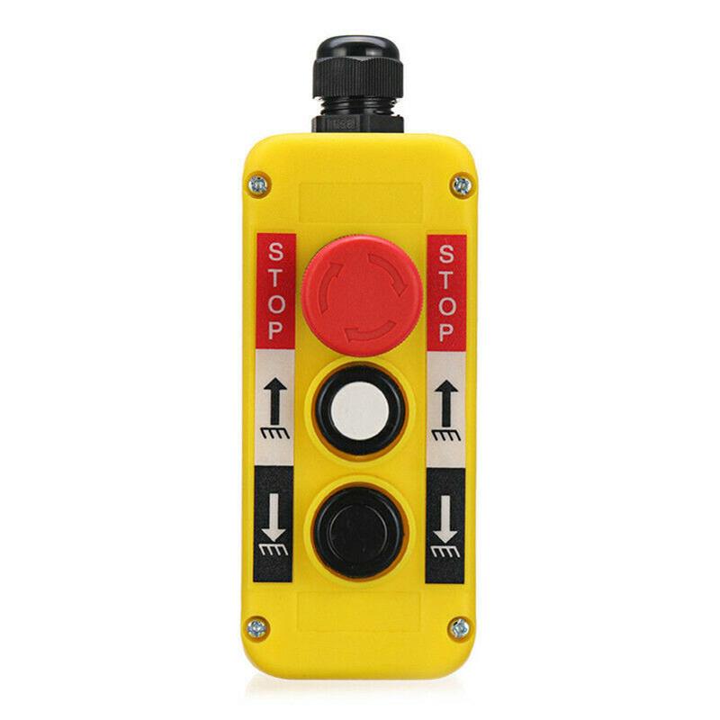 Emergency Stop Up Down Push Button Switch For Hoist Crane Pendant Controller New