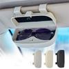 Universal Car Glasses Case Sun Visor Storage Sunglasses Frames Portable Auto Glasses Holder Car Interior Storage Accessories