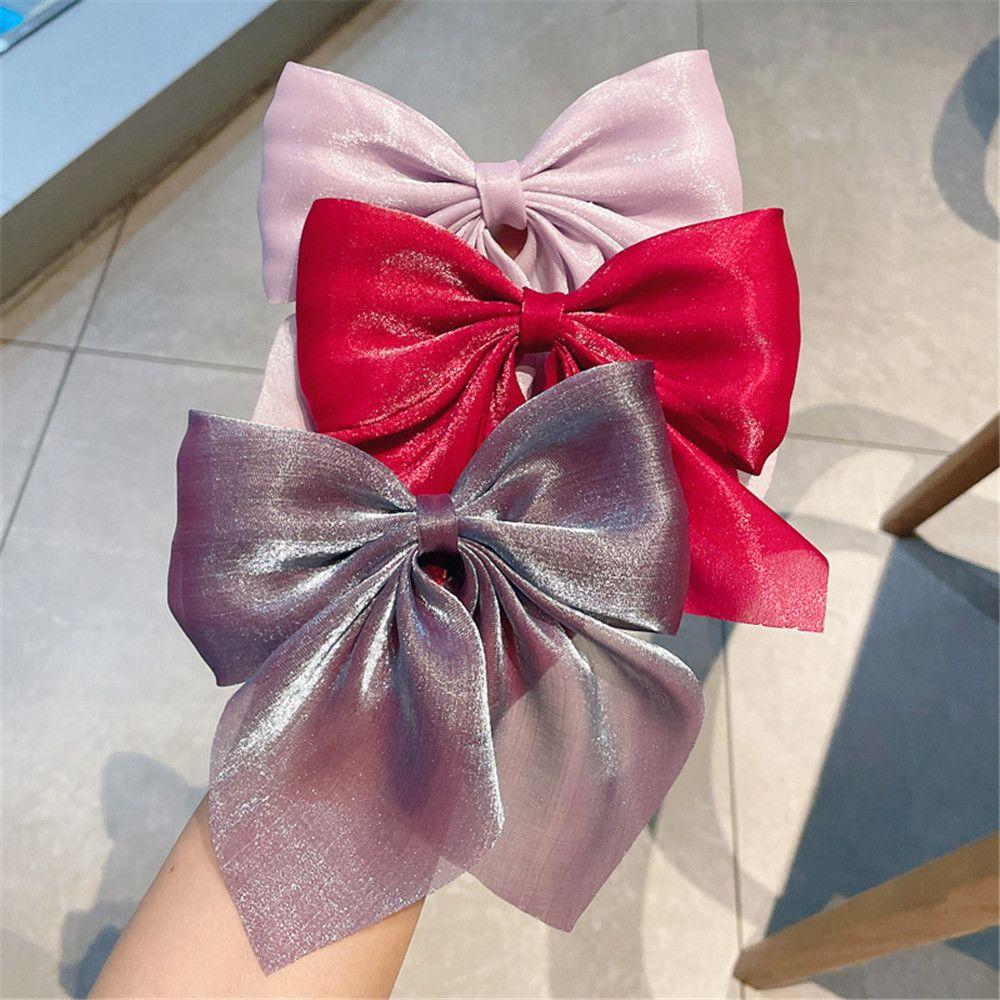 Hair Accessories Ponytail Clip HairBands Barrettes Satin Hair Ties Bow Hairpin Bowknot Hairclips