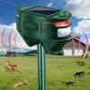 Upgrade 2 Side 180° Ultrasonic Solar Pest Repeller Solar/USB Rechargeable Motion Sensor Repellent