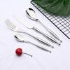 New Luxury 304 Stainless Steel Sliver Flatware Cutlery Set Food Knife Fork Spoon Western Dinnerware Tableware Set Kitchen Accessories